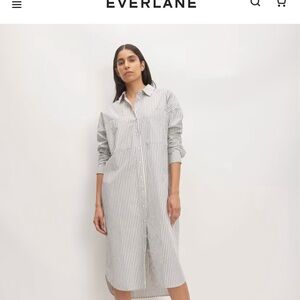 Everlane Midi Cotton Shirt Dress - NEW with tags!
